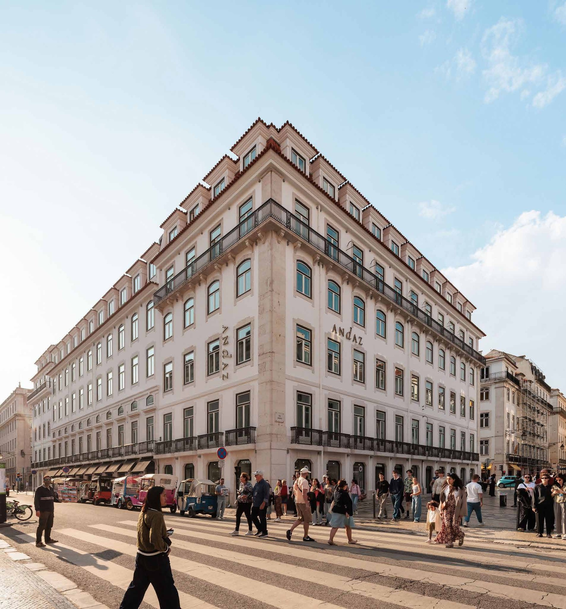 Andaz Lisboa concluído, integrado na Baixa Pombalina
